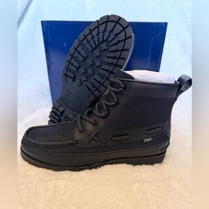 Polo Ralph Lauren Ranger Mid Ballistic Nylon Boots Men's Sz 9.5 Black  NIB